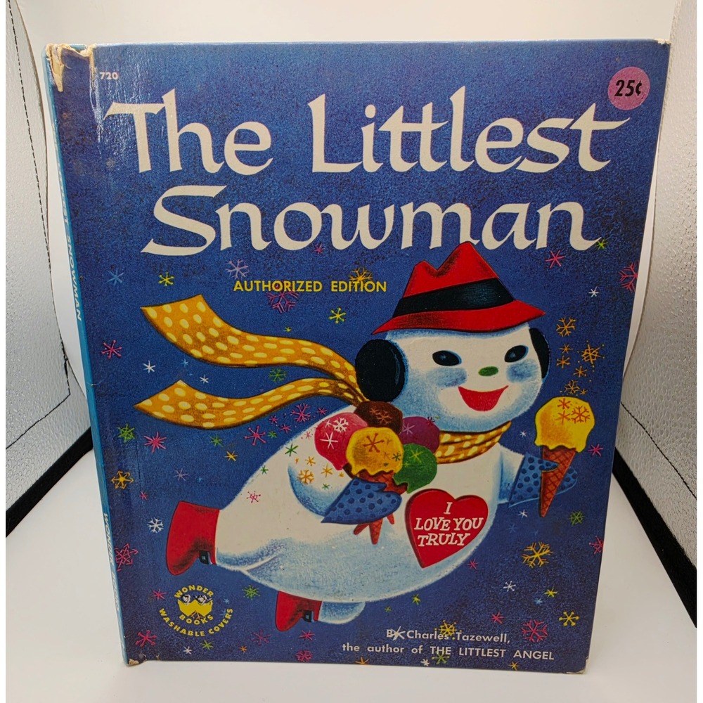 Vintage 1958 The Littlest Snowman Wonder Books Charles Tazewell George De Santis